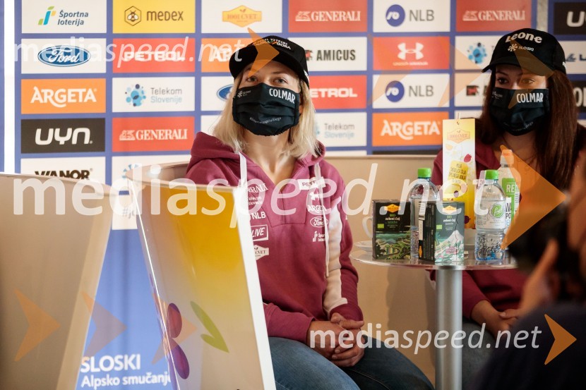 Srečanje s članicami smučarske reprezentance v tehničnih disciplinah