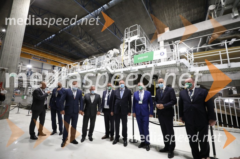  ... ;  Aleksander Saša Arsenovič, župan, Mestna občina Maribor;  ... ; mag. Andrej Vizjak, minister za okolje in prostor;  ... ;  Zdravko Počivalšek, minister za gospodarski razvoj in tehnologijo;  ... ;  Janez Janša, predsednik vlade RS;  ... Zagon nove linije, Paloma