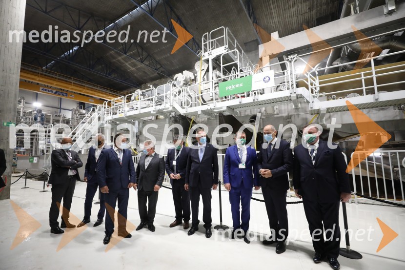  ... ;  Aleksander Saša Arsenovič, župan, Mestna občina Maribor;  ... ; mag. Andrej Vizjak, minister za okolje in prostor;  ... ;  Zdravko Počivalšek, minister za gospodarski razvoj in tehnologijo;  ... ;  Janez Janša, predsednik vlade RS;  ... Zagon nove linije, Paloma