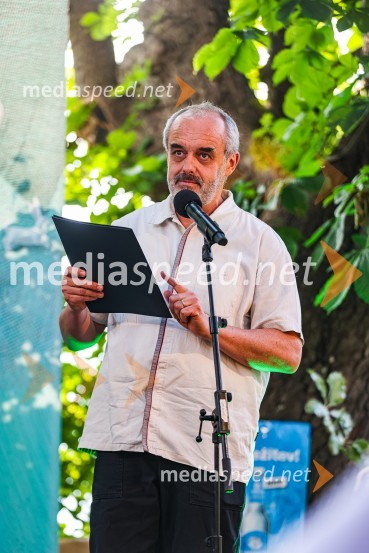 Andrej Rozman Roza in Alenka Sottler prejemnika Levstikove nagrade 2021, podelitev