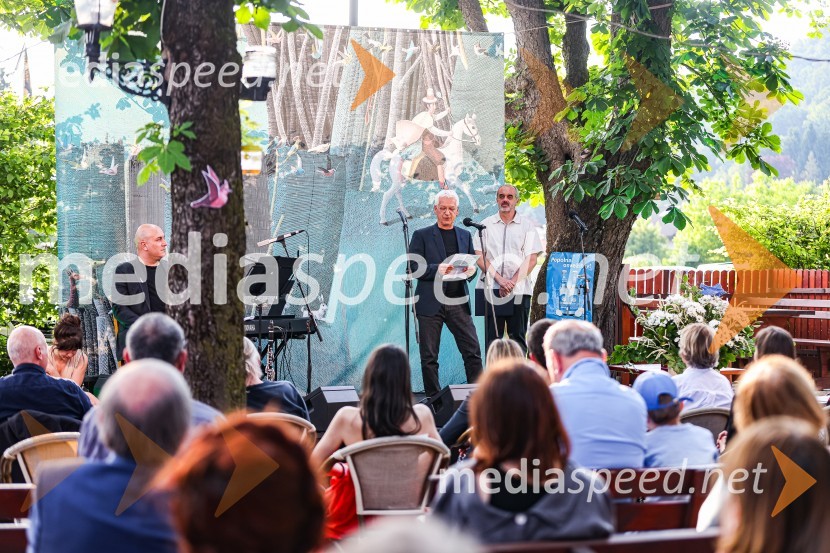 Andrej Rozman Roza in Alenka Sottler prejemnika Levstikove nagrade 2021, podelitev