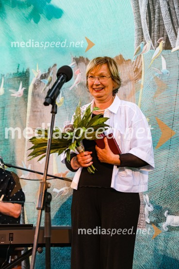 Andrej Rozman Roza in Alenka Sottler prejemnika Levstikove nagrade 2021, podelitev