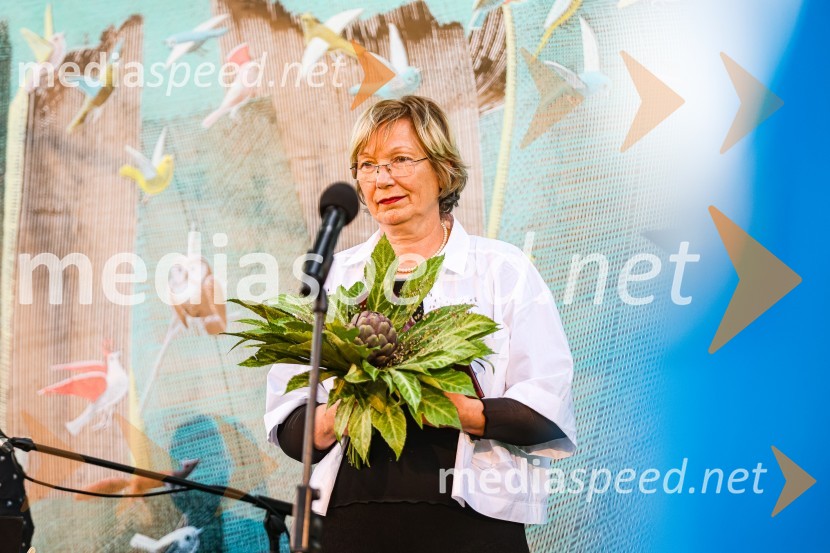 Andrej Rozman Roza in Alenka Sottler prejemnika Levstikove nagrade 2021, podelitev