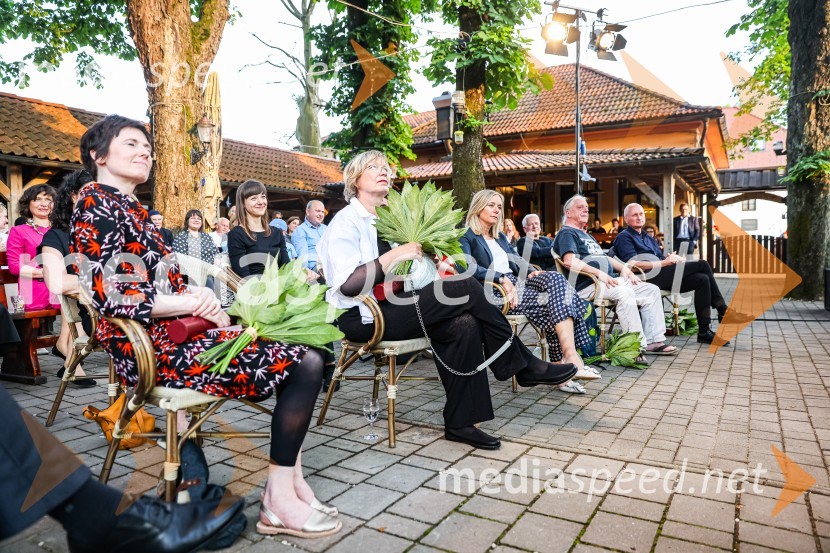 Andrej Rozman Roza in Alenka Sottler prejemnika Levstikove nagrade 2021, podelitev