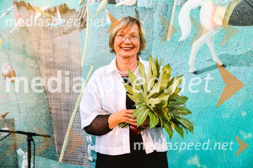 Andrej Rozman Roza in Alenka Sottler prejemnika Levstikove nagrade 2021, podelitev