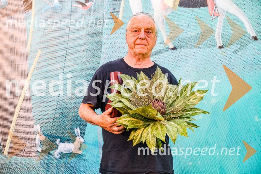 Andrej Rozman Roza in Alenka Sottler prejemnika Levstikove nagrade 2021, podelitev