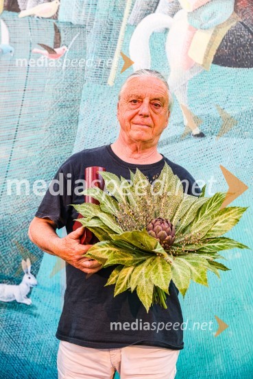 Andrej Rozman Roza in Alenka Sottler prejemnika Levstikove nagrade 2021, podelitev