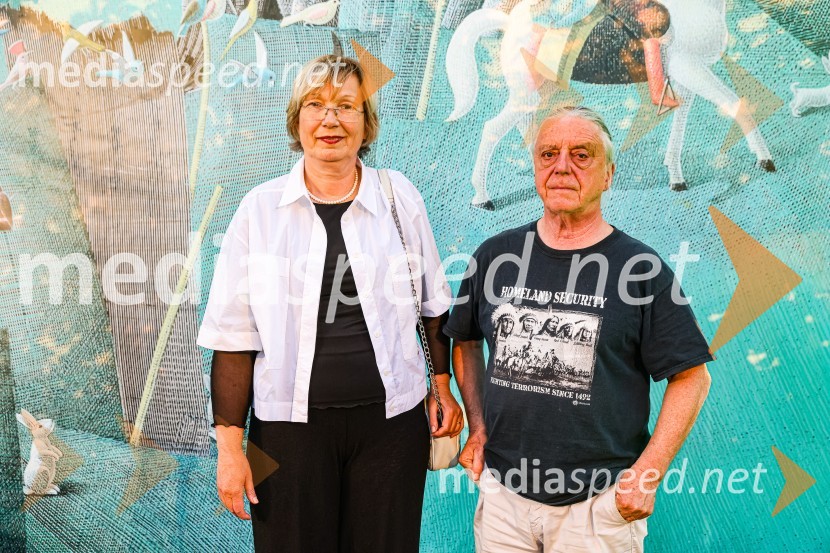 Andrej Rozman Roza in Alenka Sottler prejemnika Levstikove nagrade 2021, podelitev