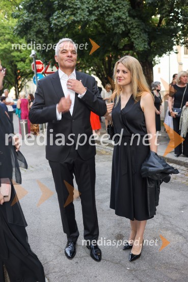  Aleksander Saša Arsenovič, župan, Mestna občina Maribor;  Katja Arsenovič, direktorica Rožmarin Hospitality Group56. Festival Borštnikovo srečanje, otvoritev