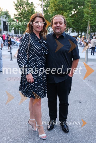  Janja Lamberger;  Darko  Brlek, direktor in umetniški vodja, Festival LjubljanaPoletna noč 2021, poklon Tadeju Hrušovarju