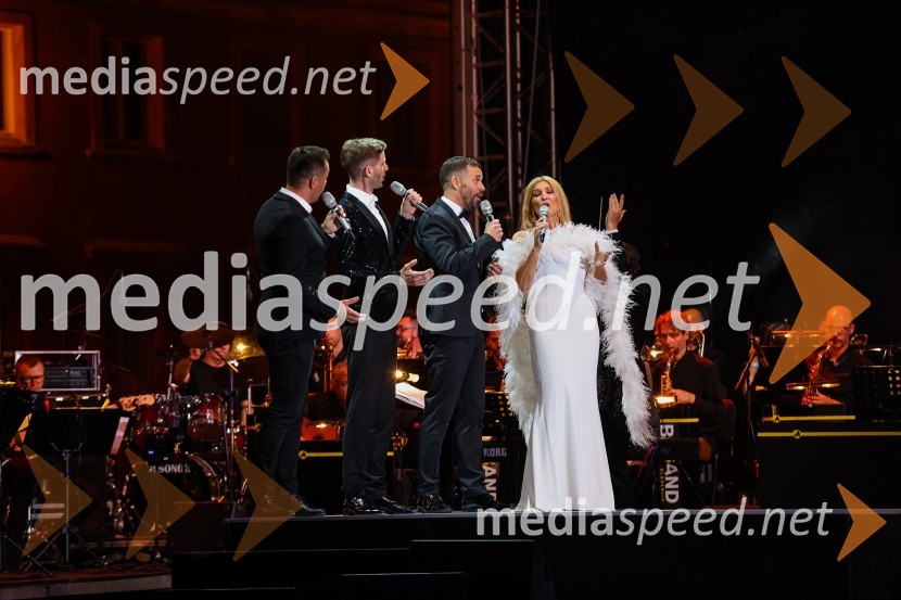  Blaž Gantar, tenorist;  Gašper Banovec, Eroika Aromatika;  Mihael Strniša, Eroika Aromatika;  Helena Blagne, pevkaPoletna noč 2021, poklon Tadeju Hrušovarju