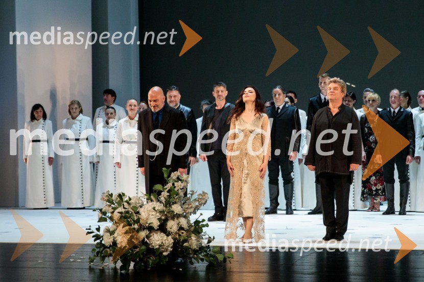  Jože Vidic, operni pevec, bariton, Slovenski oktet;  Rossana Potenza, operna pevka;  Branko Robinšak, operni pevecTosca, premiera SNG Opera in balet Ljubljana