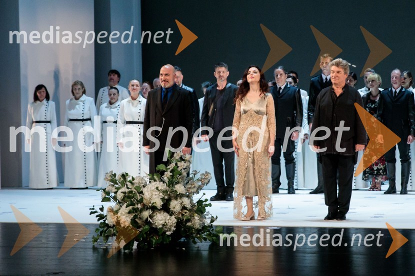  Jože Vidic, operni pevec, bariton, Slovenski oktet;  Rossana Potenza, operna pevka;  Branko Robinšak, operni pevecTosca, premiera SNG Opera in balet Ljubljana