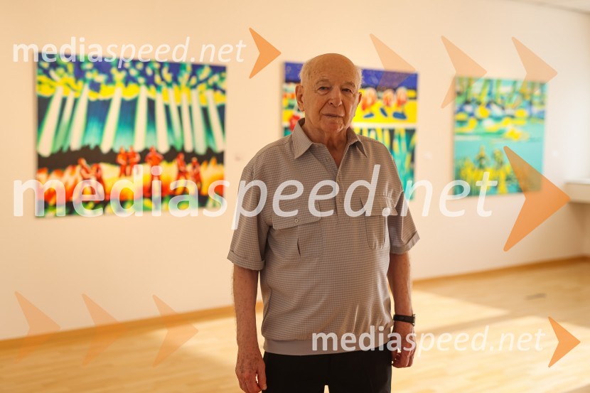  Franc Novinc, slikarFranc Novinc, razstava Harmonija barvne uglašenosti, Generali galerija