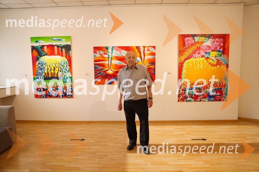  Franc Novinc, slikarFranc Novinc, razstava Harmonija barvne uglašenosti, Generali galerija