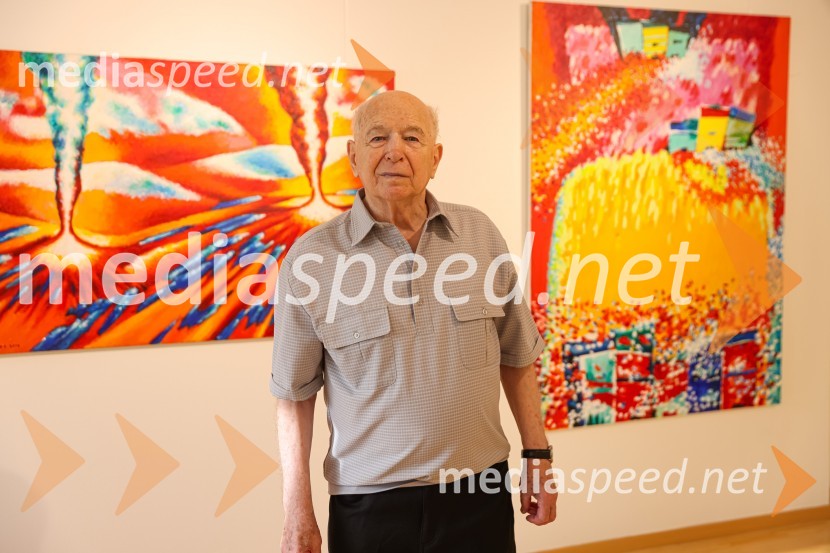  Franc Novinc, slikarFranc Novinc, razstava Harmonija barvne uglašenosti, Generali galerija