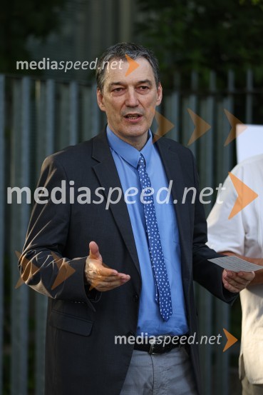  Matija Šenk, član uprave GeneraliFranc Novinc, razstava Harmonija barvne uglašenosti, Generali galerija