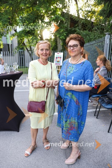  Mojca Smerdu, kiparka;  Dragica CibicFranc Novinc, razstava Harmonija barvne uglašenosti, Generali galerija