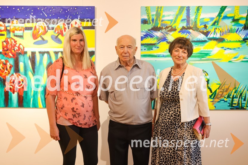  Barbara Novinc;  Franc Novinc, slikar;  Gabrijela DemšarFranc Novinc, razstava Harmonija barvne uglašenosti, Generali galerija