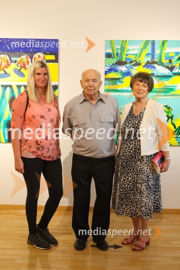  Barbara Novinc;  Franc Novinc, slikar;  Gabrijela DemšarFranc Novinc, razstava Harmonija barvne uglašenosti, Generali galerija