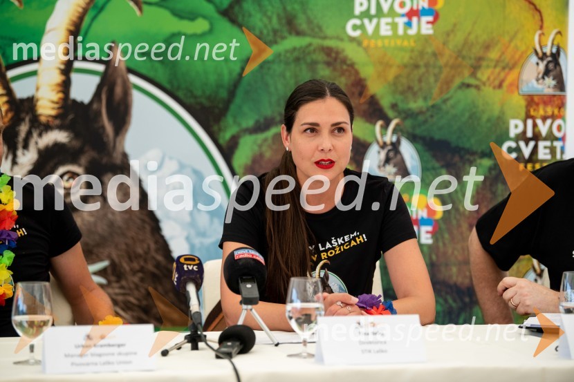  Tina Belej, STIK Laško, direktoricaPivo in cvetje 2021, novinarska konferenca pred festivalom