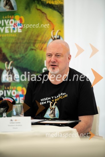  Urban Centa, programski direktor festivala Pivo in cvetje LaškoPivo in cvetje 2021, novinarska konferenca pred festivalom