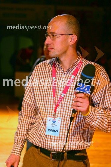 Robert Kukovica, športni novinar Pop TV15. dan slovenske moške košarke