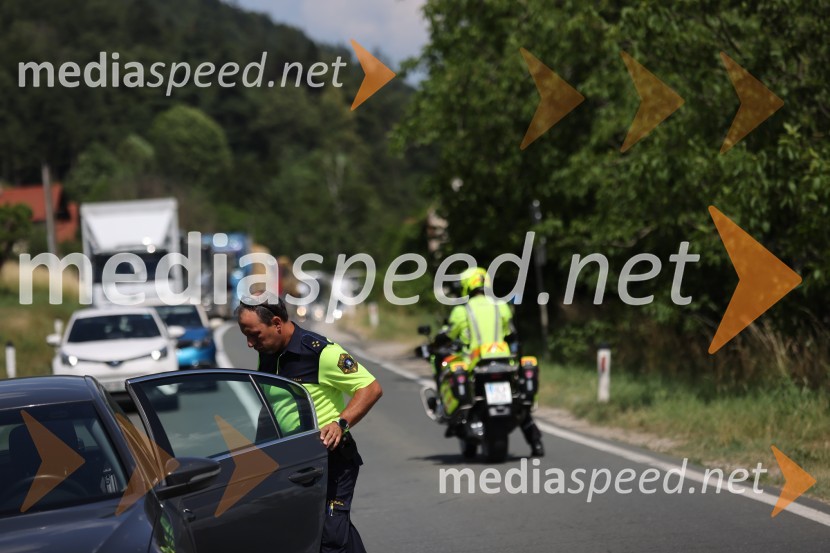 Prometna nesreča madžarskega motorista v Selnici ob Dravi