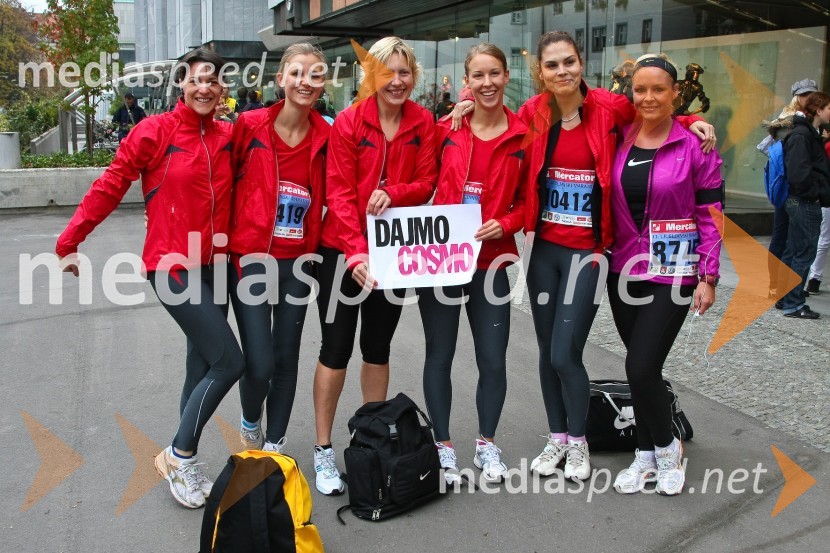 Špela Grošelj, pevka in Cosmo punceLjubljanski maraton