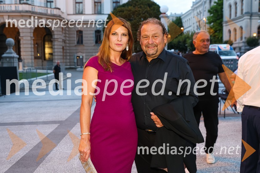  Janja Lamberger;  Darko  Brlek, direktor in umetniški vodja, Festival LjubljanaPlácido Domingo, Festival Ljubjana