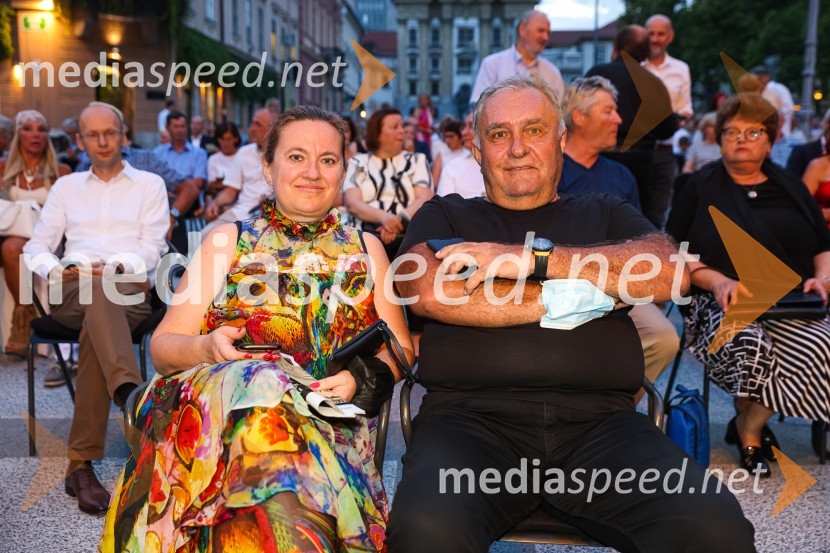  Larisa Žibrik;  Bojan Budja, odgovorni urednik dnevnika Slovenske novice Plácido Domingo, Festival Ljubjana