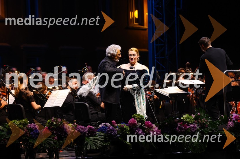  Plácido Domingo, tenorist;  Saioa Hernandez, operna pevkaPlácido Domingo, Festival Ljubjana