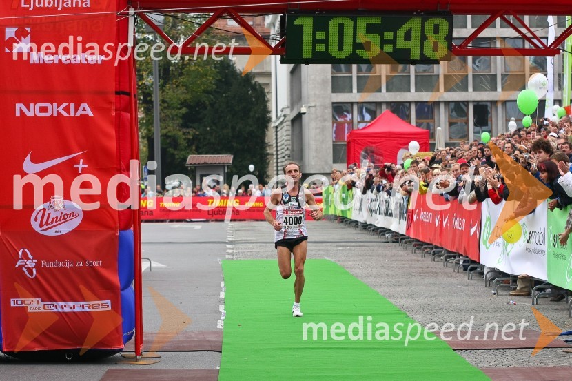 Roman Kejžar, zmagovalec polmaratona (21 km)Ljubljanski maraton