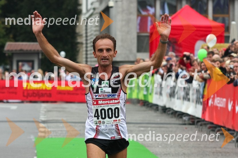 Roman Kejžar, zmagovalec polmaratona (21 km)Ljubljanski maraton