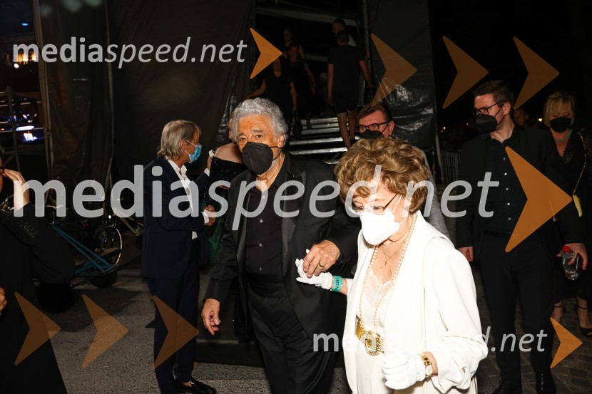  Plácido Domingo, tenorist;  Marta OrnelasPlácido Domingo, Festival Ljubjana