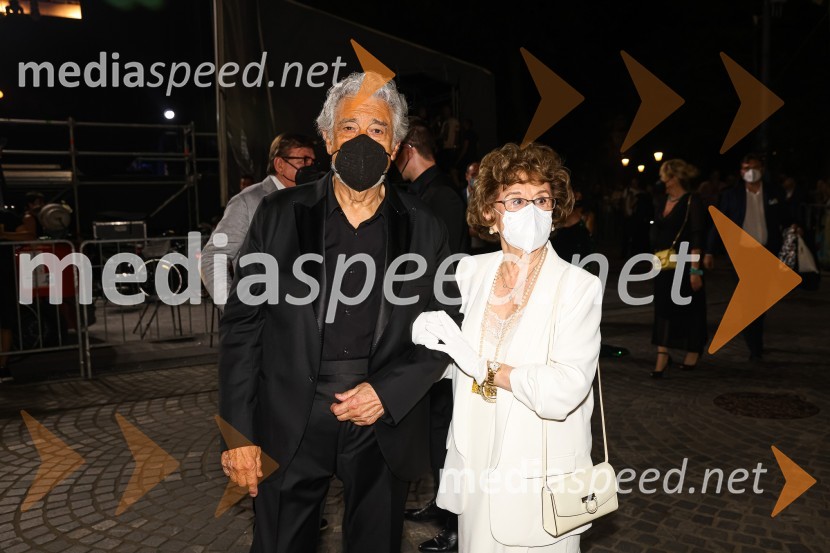  Plácido Domingo, tenorist;  Marta OrnelasPlácido Domingo, Festival Ljubjana