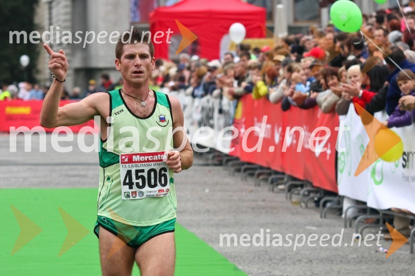 David Rihtarič, tretjeuvrščeni v polmaratonu (tek na 21 km)Ljubljanski maraton