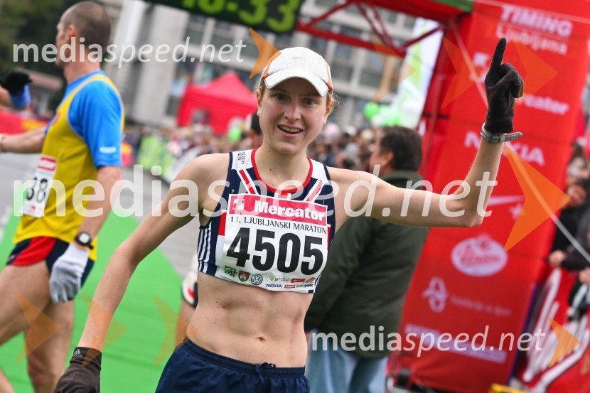 Daneja Grandovec, zmagovalka polmaratona (tek na 21 km)Ljubljanski maraton