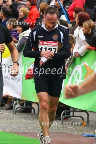 Igor E. Bergant, športni novinar in tekmovalec polmaratona (21 km)Ljubljanski maraton