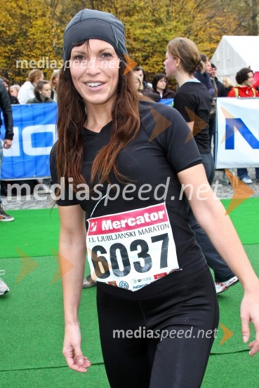 Eva Irgl, poslanka (SDS) in tekmovalka polmaratona (21 km)Ljubljanski maraton