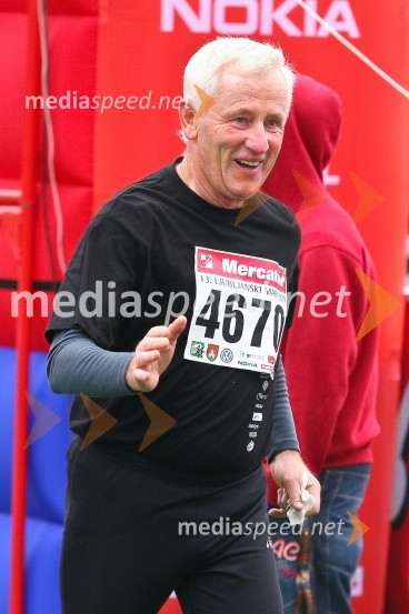 Viktor Žakelj, nekdanji poslanec in tekmovalec v polmaratonu (21 km)Ljubljanski maraton