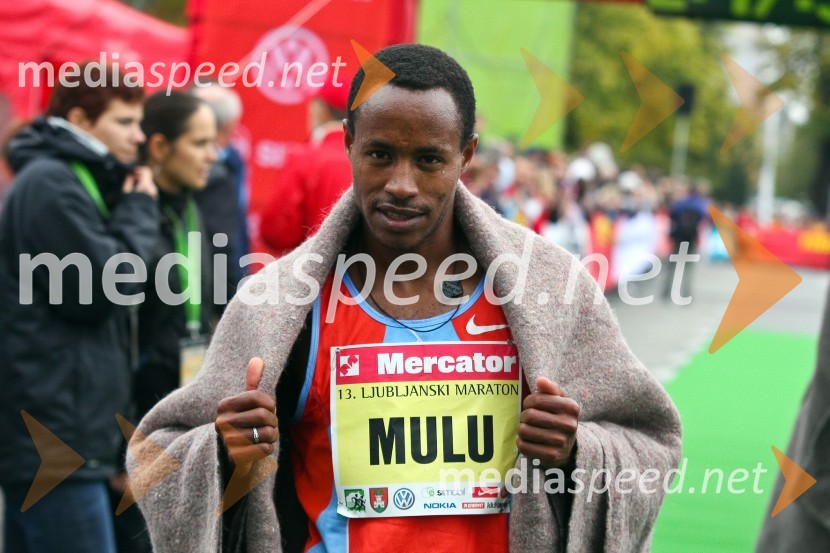 Amare Mulu (Etiopija), zmagovalec Ljubljanskega maratonaLjubljanski maraton
