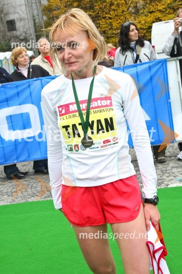 Tatyana Mesentseva (Ukrajina), zmagovalka Ljubljanskega maratonaLjubljanski maraton