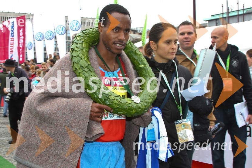 Amare Mulu (Etiopija), zmagovalec Ljubljanskega maratonaLjubljanski maraton
