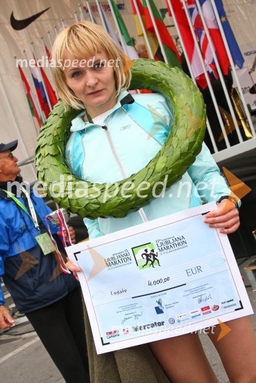 Tatyana Mesentseva (Ukrajina), zmagovalka Ljubljanskega maratonaLjubljanski maraton