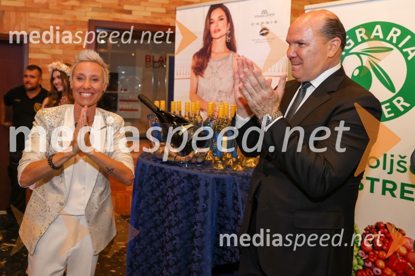  Tatjana Mihelj, pevka;   Đenio Zadković, župan, Občina Piran40. Melodije morja in sonca 2021