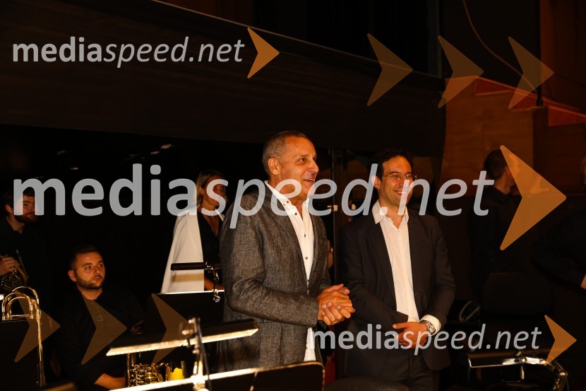  Danilo Rošker, direktor SNG Maribor;  Simon Krečič, umetniški direktor Opere SNG MariborMadama Butterfly, opera v sklopu 69. Ljubljana Festivala