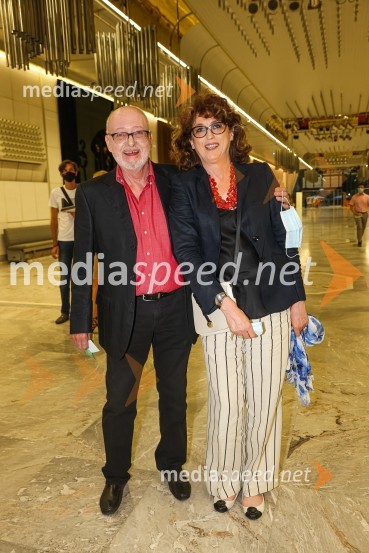  Tomo Vran, akademski slikar;  Viviana VranMartha Argerich, koncert v okviru 69. Ljubljana Festivala