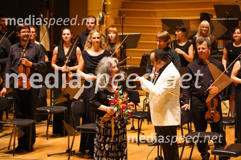  Martha Argerich, klavir;  Charles Dutoit, dirigentMartha Argerich, koncert v okviru 69. Ljubljana Festivala
