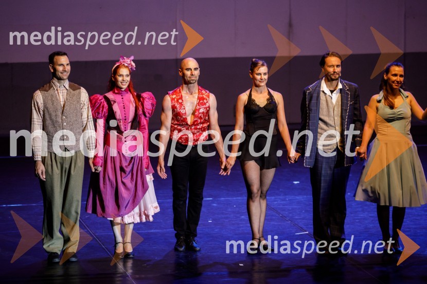  ... ;  ... ;  ... ;  ... ;  Jure Kopušar, igralec;  Patrizia  Jurinčič Finžgar, igralkaStoletje mjuzikla, premiera Gledališča Koper